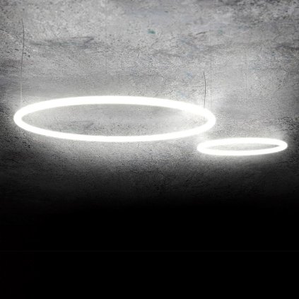 Alphabet of light circular 155 suspension, kruhové svítidlo, 78W LED 3000K DALI/PUSH, Ø155cm