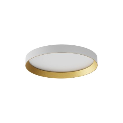 Redo Dama, bílo-zlaté stropní svítidlo, LED 30W, 3000/4000/5000K, průměr 35cm, DALI