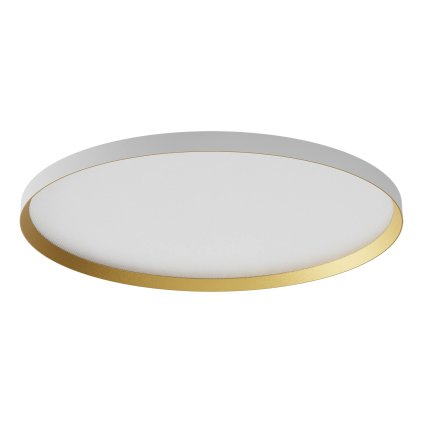 Redo Dama, bílo-zlaté stropní/závěsné svítidlo, LED 60W, 3000/4000/5000K, průměr 80cm, DALI