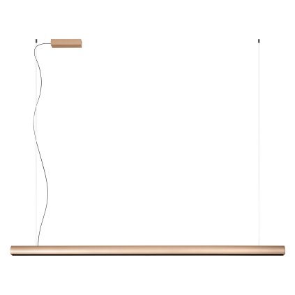 Redo Cityline, hnědé závěsné svítidlo, LED 35W 2700/3000K, bezdotykové ovládání, stmívatelné, délka 150cm