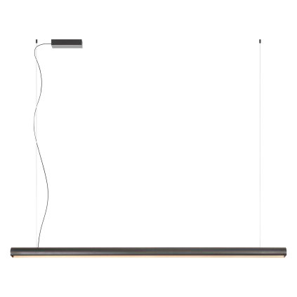 Redo Cityline, černé závěsné svítidlo, LED 35W 2700/3000K, bezdotykové ovládání, stmívatelné, délka 150cm