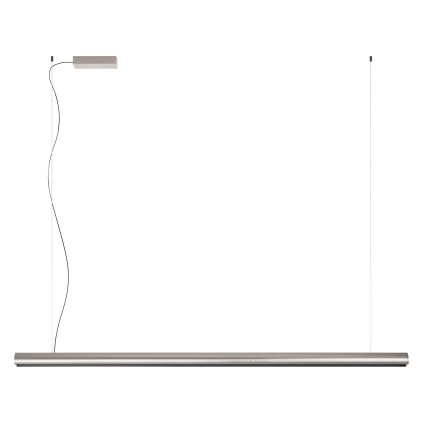 Redo Cityline, niklové závěsné svítidlo, LED 46,5W 2700/3000K, bezdotykové ovládání, stmívatelné, délka 180cm