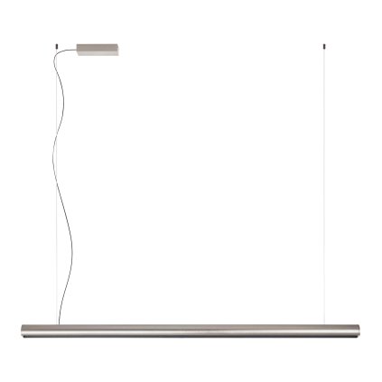 Redo Cityline, niklové závěsné svítidlo, LED 46,5W 3000/4000K, bezdotykové ovládání, stmívatelné, délka 180cm