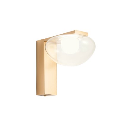Redo Sinclair, zlaté nástěnné svítidlo, LED 6,5W 3000K, průměr 14cm, úhel 90°