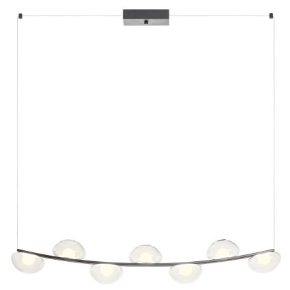Redo Sinclair, černé závěsné svítidlo, LED 42,7W 3000K, stmívatelné, délka 112,5cm