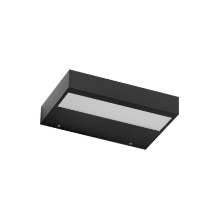 Linea Light Regolo V2 240 Mono, černé nástěnné svítidlo, LED 17W 3000K, šířka 23,4cm