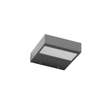 Linea Light Regolo V2 160 Bi, šedé nástěnné svítidlo, LED 17W 3000K, šířka 15,4cm