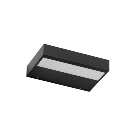 Linea Light Regolo V2 240 Bi, černé nástěnné svítidlo, LED 23W 2700K, šířka 23,4cm