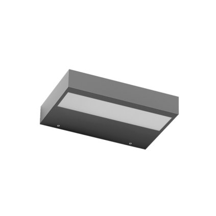 Linea Light Regolo V2 240 Bi, šedé nástěnné svítidlo, LED 23W 3000K, šířka 23,4cm