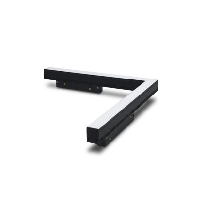 Mantra Magneto 48V, černý rohový modul LED 16W 4000K 120°, on/off, 33x30cm