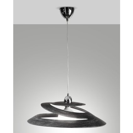 Fabas Aragon, závěsné svítidlo, 1xE27 max.60W, antická černá, prům. 53cm