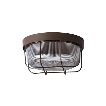 Osmont Elektra 3K, stropní hnědé kruhové svítidlo, 25W E27, průměr 21cm, IP54