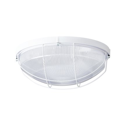 Osmont Elektra 5, stropní bílé kruhové svítidlo, 2x25W E27, průměr 31cm, IP65