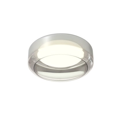 Redo Solera, skleněné kouřové stropní svítidlo, LED 24W 3000/4000K, průměr 35cm