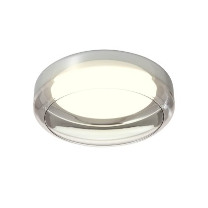 Redo Solera, skleněné kouřové stropní svítidlo, LED 36W 3000/4000K, průměr 45cm