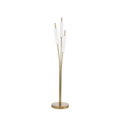 Il Fanale Typha, stojící lampa z mosazi a skla, 42W LED 2700K, prům. 35cm