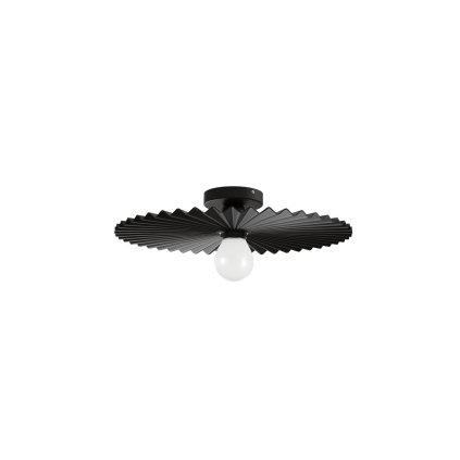 Linea Light Doge, moderní černé stropní/nástěnné svítidlo, 1x22W E27, průměr 38,7cm