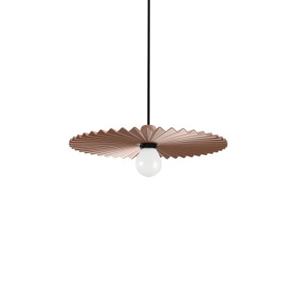 Linea Light Doge, moderní béžovo-červené závěsné svítidlo, 1x22W E27, průměr 40cm