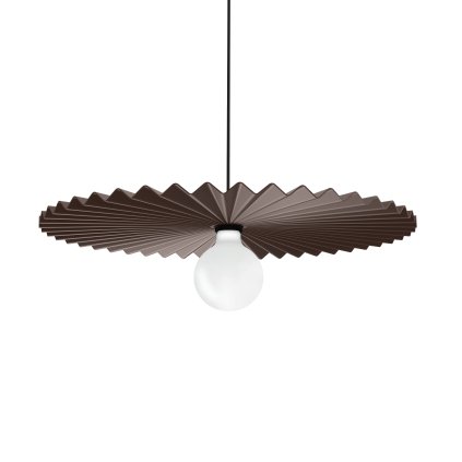 Linea Light Doge, moderní hnědé závěsné svítidlo, 1x22W E27, průměr 58,4cm