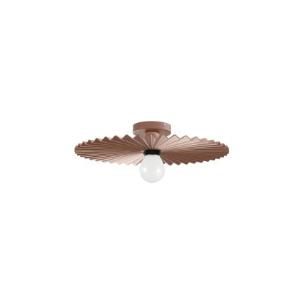 Linea Light Doge, moderní béžovo-červené stropní/nástěnné svítidlo, 1x22W E27, průměr 38,7cm