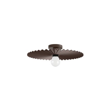 Linea Light Doge, moderní hnědé stropní/nástěnné svítidlo, 1x22W E27, průměr 38,7cm