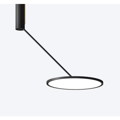 Zava Alioth, černé stropní/závěsné nastavitelné svítidlo LED 33W 3000K, průměr 50cm, stmívatelné
