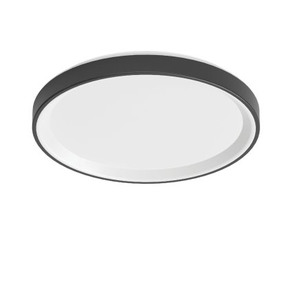 Linea Light Iside, černé stropní/nástěnné svítidlo, 42W LED 3000K, prům. 55,2cm