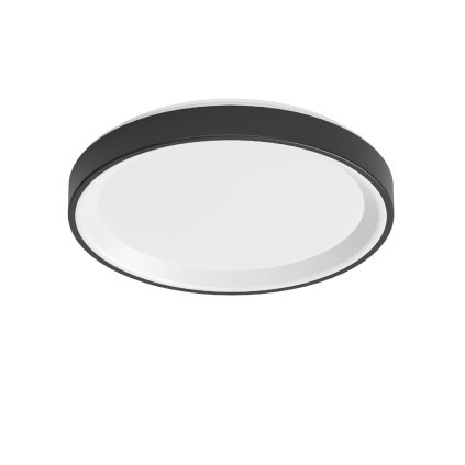 Linea Light Iside, černé stropní/nástěnné svítidlo, 34W LED 3000K, prům. 45,2cm