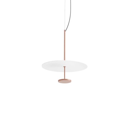 Linea Light Stilo_P, závěsné svítidlo pro nepřímé osvětlení, 13W LED 2700K, bílá/béžovo-červená, prům. 34,5cm