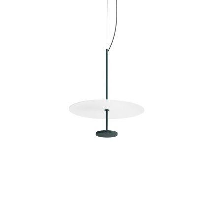 Linea Light Stilo_P, závěsné svítidlo pro nepřímé osvětlení, 13W LED 2700K, bílá/tyrkysová, prům. 34,5cm