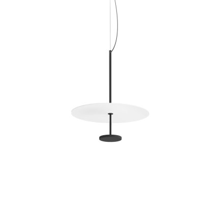 Linea Light Stilo_P, závěsné svítidlo pro nepřímé osvětlení, 13W LED 3000K, bílá/černá, prům. 34,5cm