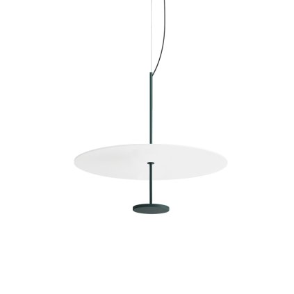 Linea Light Stilo_P, závěsné svítidlo pro nepřímé osvětlení, 21W LED 3000K, bílá/tyrkysová, prům. 54,5cm