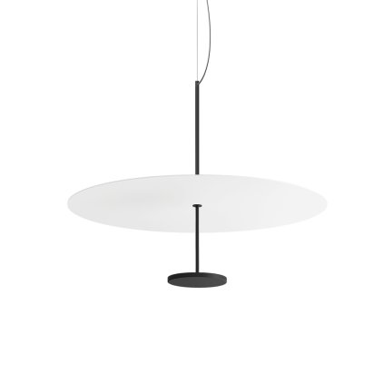 Linea Light Stilo_P, závěsné svítidlo pro nepřímé osvětlení, 32W LED 2700K, bílá/černá, prům. 74,5cm