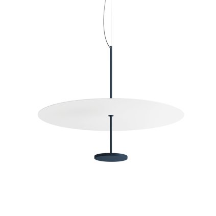 Linea Light Stilo_P, závěsné svítidlo pro nepřímé osvětlení, 32W LED 3000K, bílá/modrá, prům. 74,5cm