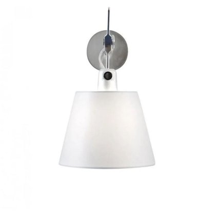 Artemide Tolomeo parete diffusore 24, nástěnné designové svítidlo s vypínačem a satinovaným stínítkem, 1x70W, prům. 24cm