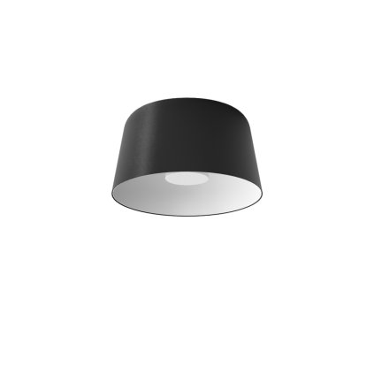 Linea Light Delfi_S, moderní stropní svítidlo, 13W LED 3000K, černá, průměr 35cm