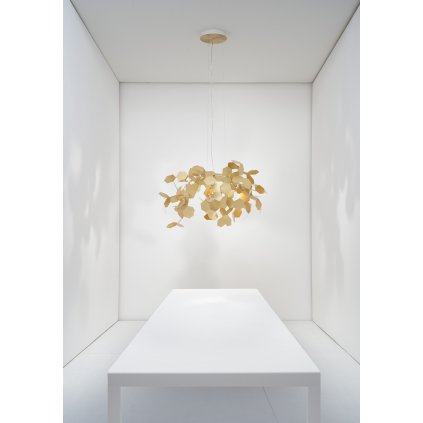Zava Andromeda, závěsné designové svítidlo, 1xE27, broušená mosaz, prům. 70cm