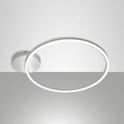 Fabas Giotto, kruhové svítidlo pro přisazení, 36W LED 3000K, bílá, prům. 60cm