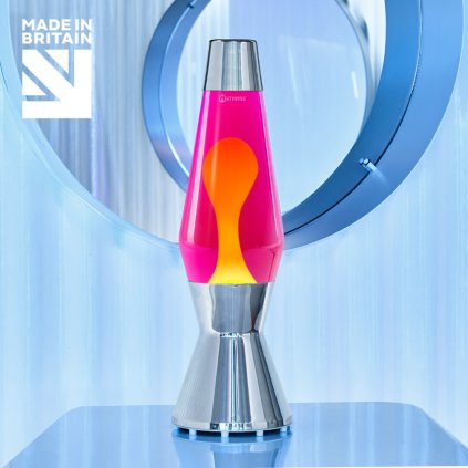 mathmos astro original lava lamp pink yellow