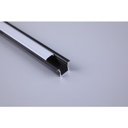 Mantra hliníkový zapuštěný profil 1,71x1,53 s difusorem, délka 2m, černá