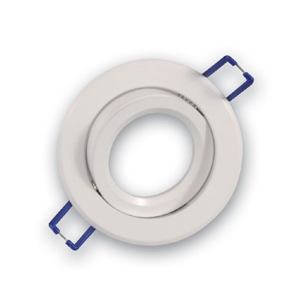 Fabas 6648 Narka, kulatá bodovka z hliníku v bílé úpravě, max 1x50W, prům 8,2cm