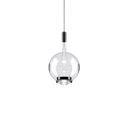 Sky–Fall medium Round Clear Black