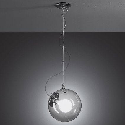 Artemide Miconos sospensione, designové závěsné svítidlo, 1x23W, transparentní, průměr 30 cm