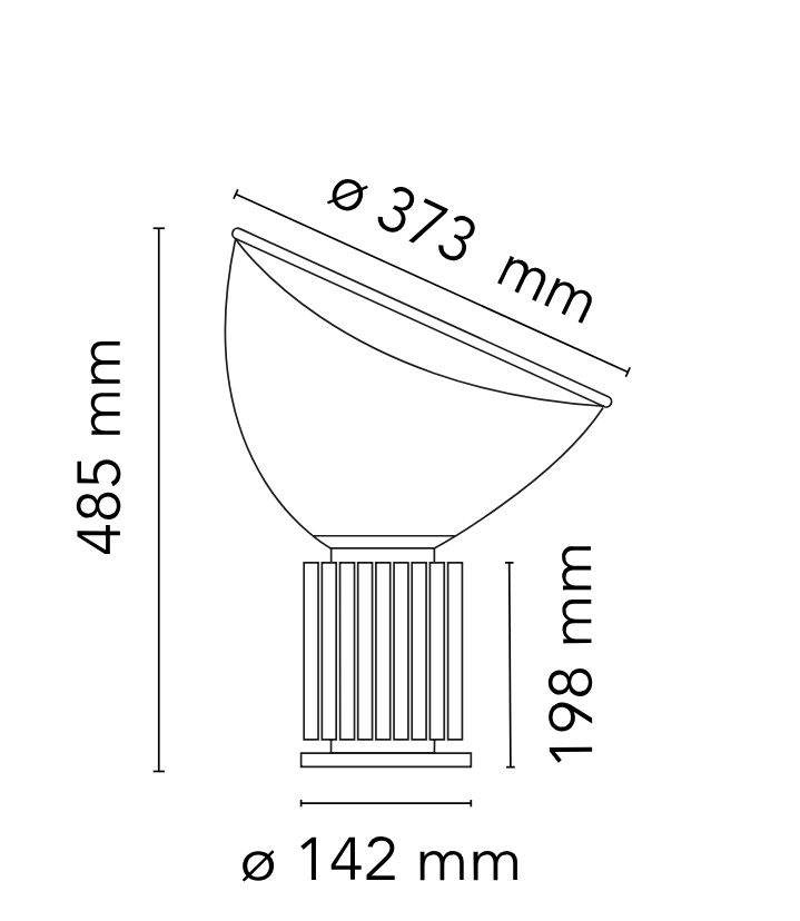 11544 5 flos taccia small led_rozmery