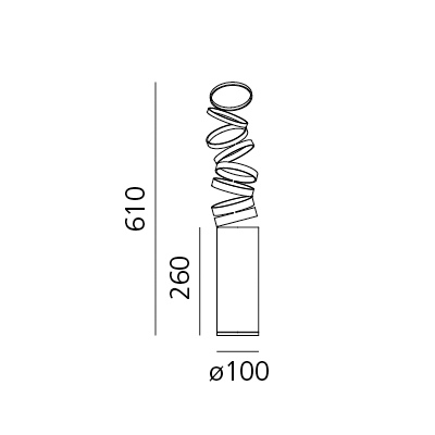 artemide decompose light tavolo silhouette4057613 800x600 rozmery