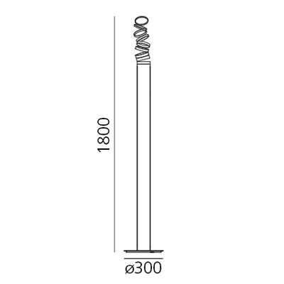 artemide decompose light terra silhouette4058127 800x600 rozmery