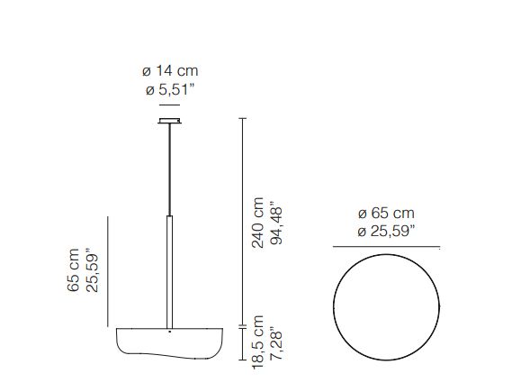 17682 5 karboxx ola fly zavesne svitidlo z bileho laminatu 3x33w e27 prum 65cm_rozmery
