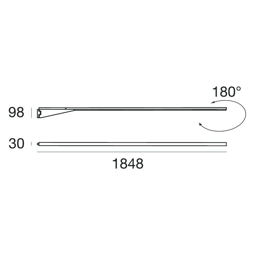 19620 3 Stilnovo xilema minimalisticke svitidlo pro neprime osvetleni s dotykovym ovladanim 25w led delka 184cm_rozmery