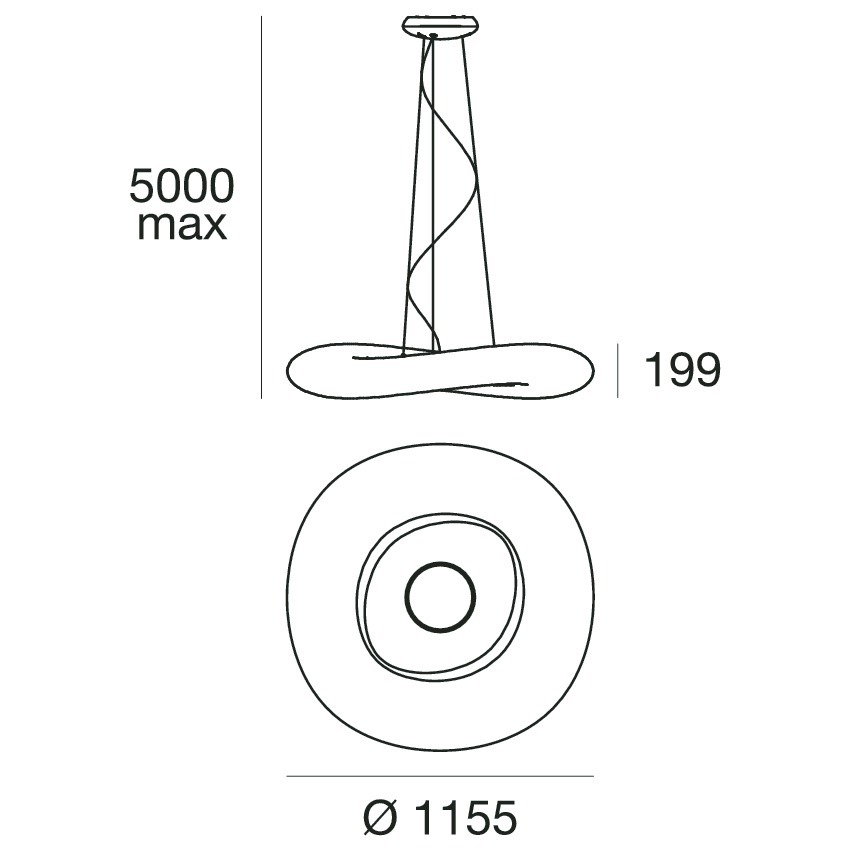19632 11 Stilnovo mr magoo p zavesne svitidlo z polyethylenu 96w led 3000k stmivatelne dali prumer 115cm_rozmery