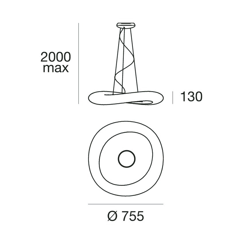 19866 11 Stilnovo mr magoo p zavesne svitidlo z polyethylenu 32w led 4000k stmivatelne dali prumer 73cm_rozmery